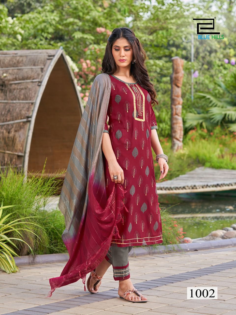 Blue Hills Lockup 1 Rayon Festive Wear Designer Rayon Ready Made Collection